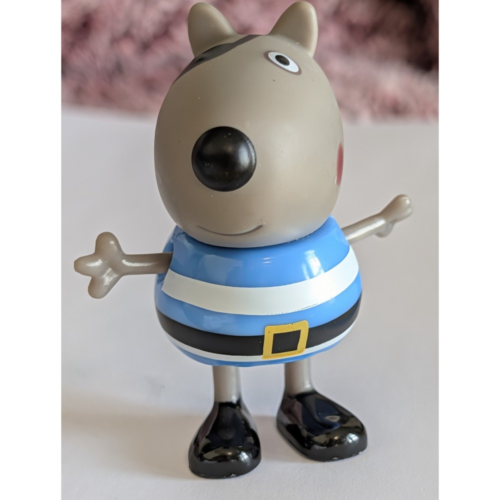 Jazwares Peppa Pig Danny Dog Pirate Figure Replacement 2.5" Striped Shirt